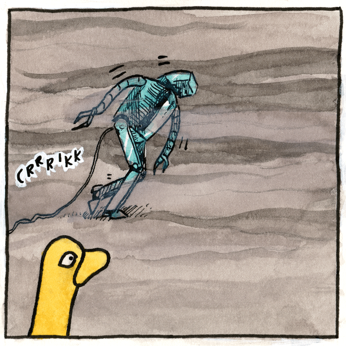 Time Duck Meets a Giant Robot - frame 8