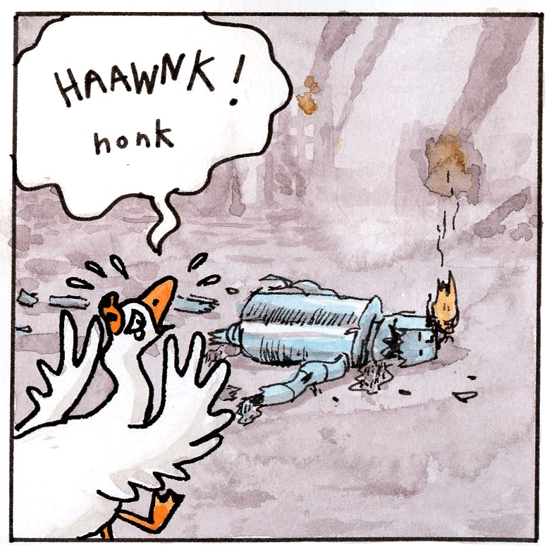 Time Duck Meets a Giant Robot - frame 14