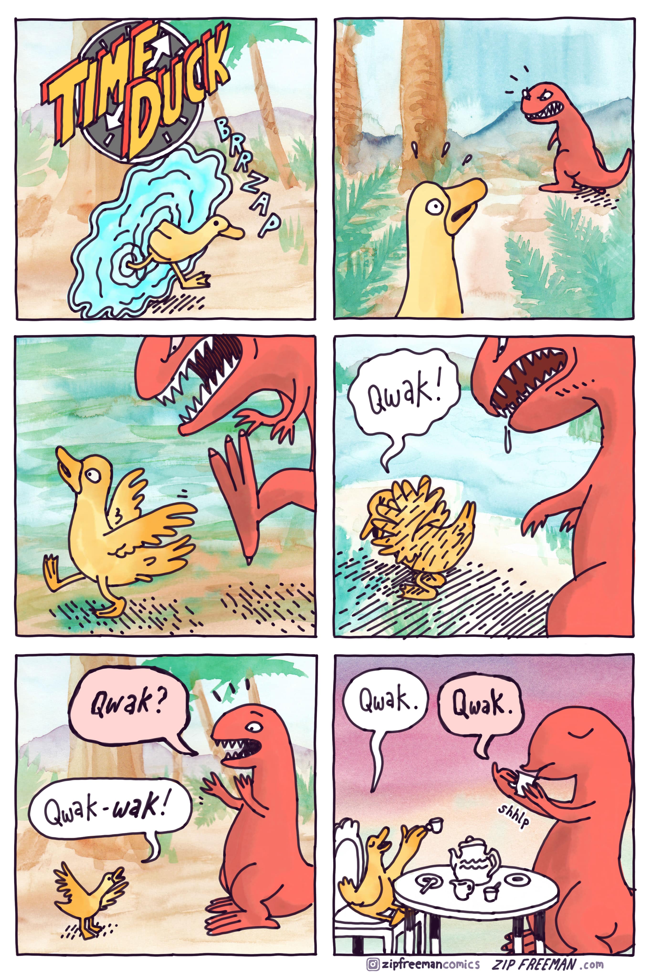 Комиксы про динозавров. Комиксы с утками. Утка комикс. Комикс про уточку.